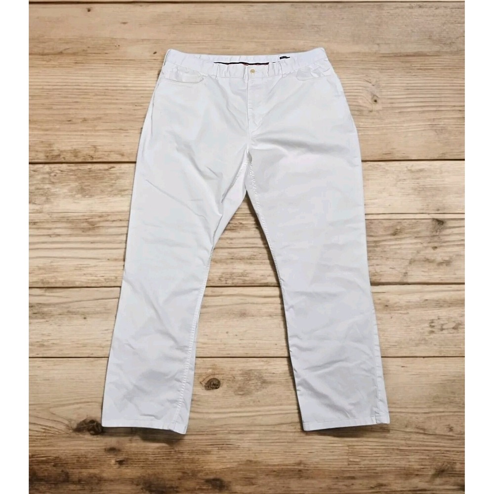 VTG Polo Golf Ralph Lauren Tailored Fit Men's 38/31 White Flat Front Golf Pants